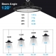 Power & CCT UFO High Bay Light150W Dimmable 5000K 25,500lm LED High Bay Light Fixture 5‘ Cable Warehouse Area Light for Outdoor
