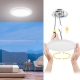 15‘‘ 2.4G Remoted Controlled LED Flush Mount Panel 30W 4000LM ETL Energy Star listed.