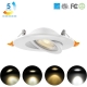 4‘‘ 9W 360° GIMBAL EYEBALL  DOWNLIGHT with Junction Box,9W 900LM,Dimmable IC Rated IP54 WET LOCATION ETL Energy Star listed